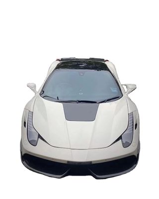 Ferrari 458 için Otomobil Parçası 458 Modelleştirilmiş Misha Tarzı Ön ve Arka Bumper Yan Etek Kapüşon Spoiler Body Kit