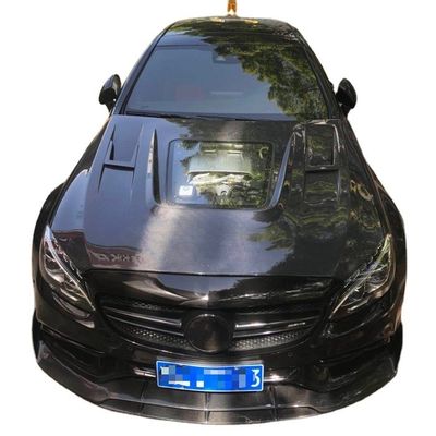 Benz C63 Coupe için Karbon Fiber Kaplama Karbon Fiber Malzeme C63 Karbon Fiber Kaplama Motor Kaplama