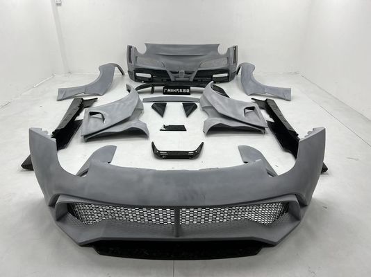 Ferrari F12 Karbon Fiber gövde Kiti F12 Novitec N-largo tarzı ön ve arka tampon tekerlek kemeri F12 ön dudak difüzörü spoyler