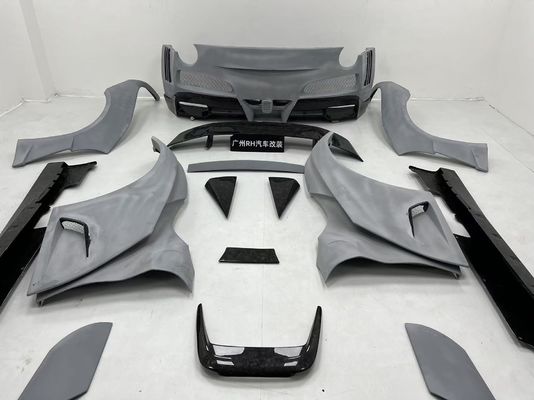 Ferrari F12 Karbon Fiber gövde Kiti F12 Novitec N-largo tarzı ön ve arka tampon tekerlek kemeri F12 ön dudak difüzörü spoyler