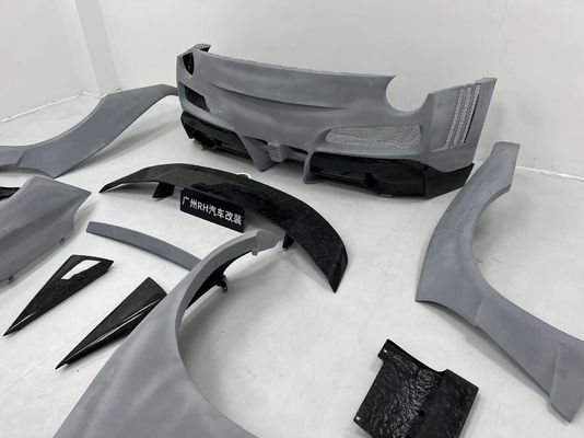 Ferrari F12 Karbon Fiber gövde Kiti F12 Novitec N-largo tarzı ön ve arka tampon tekerlek kemeri F12 ön dudak difüzörü spoyler