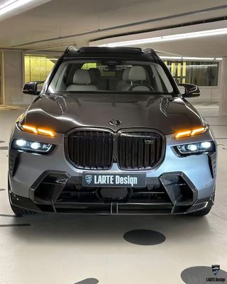 BMW X7 Karbon fiber Body Kit X7 LD tarzı Karbon fiber ön dudak difüzörü Spoiler kapot tekerlek kemeri