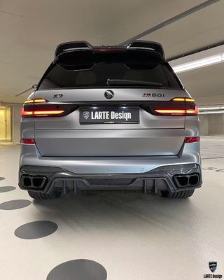 BMW X7 Karbon fiber Body Kit X7 LD tarzı Karbon fiber ön dudak difüzörü Spoiler kapot tekerlek kemeri