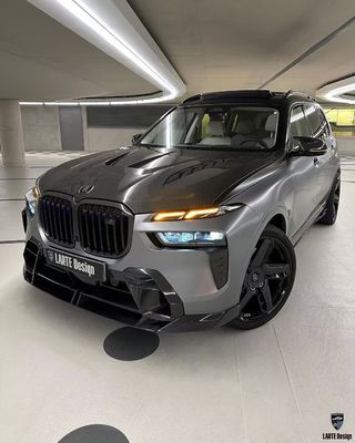 BMW X7 Karbon fiber Body Kit X7 LD tarzı Karbon fiber ön dudak difüzörü Spoiler kapot tekerlek kemeri