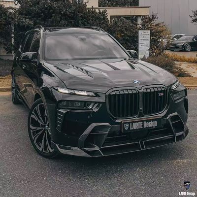BMW X7 Karbon fiber Body Kit X7 LD tarzı Karbon fiber ön dudak difüzörü Spoiler kapot tekerlek kemeri