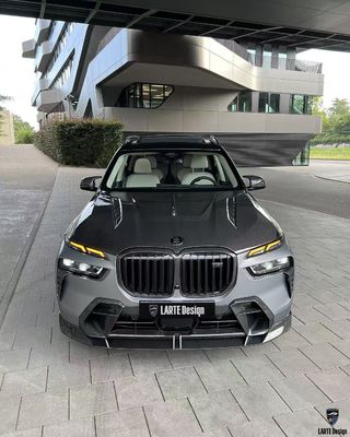 BMW X7 Karbon fiber Body Kit X7 LD tarzı Karbon fiber ön dudak difüzörü Spoiler kapot tekerlek kemeri