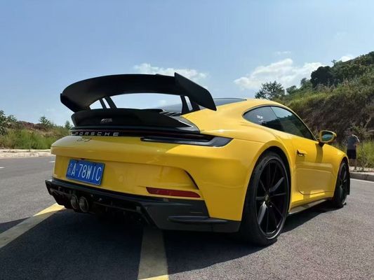 Porsche 992 Karbon fiber gövde Kit 992 GT3 tarzı ön ve arka tampon yan etek spoiler kaputu