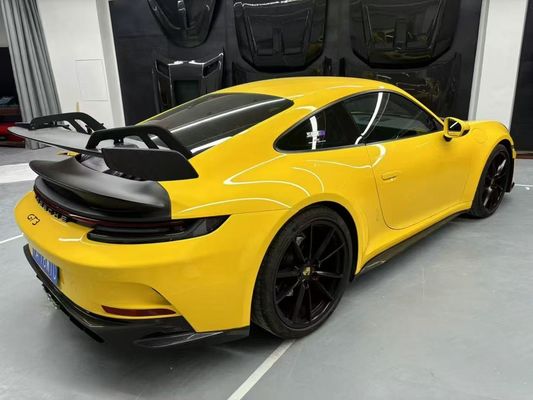 Porsche 992 Karbon fiber gövde Kit 992 GT3 tarzı ön ve arka tampon yan etek spoiler kaputu