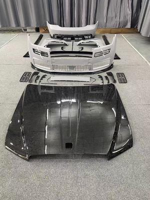 Rolls-Royce Ghost Karbon fiber gövde Kit hayalet mansory tarzı ön ve arka tampon spoilerler kaptan koruyucular