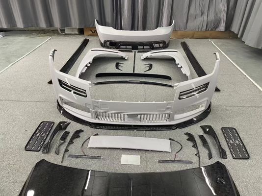 Rolls-Royce Ghost Karbon fiber gövde Kit hayalet mansory tarzı ön ve arka tampon spoilerler kaptan koruyucular