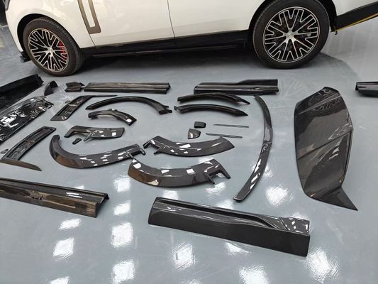 Land Rover Range Rover Karbon fiber Body Kit Range Rover Yükseltilmiş Mansory tarzı ön dudak difüzörü Kaputan spoiler tekerlek kemer kenar eteği