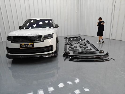 Land Rover Range Rover Karbon fiber Body Kit Range Rover Yükseltilmiş Mansory tarzı ön dudak difüzörü Kaputan spoiler tekerlek kemer kenar eteği