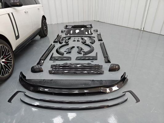 Land Rover Range Rover Karbon fiber Body Kit Range Rover Yükseltilmiş Mansory tarzı ön dudak difüzörü Kaputan spoiler tekerlek kemer kenar eteği