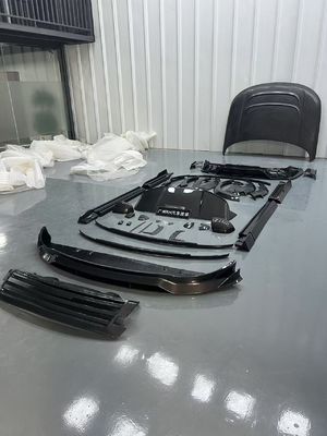 Land Rover Range Rover Karbon fiber Body Kit Range Rover Yükseltilmiş Mansory tarzı ön dudak difüzörü Kaputan spoiler tekerlek kemer kenar eteği