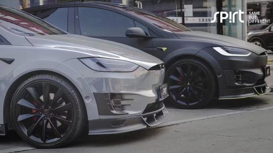 Tesla model X Karbon Fiber Body Kit model X Karbon fiber ön dudak difüzörü Spoiler kapak tekerleği yay geniş vücut kiti