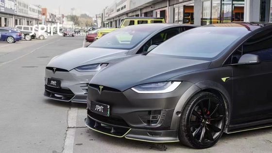 Tesla model X Karbon Fiber Body Kit model X Karbon fiber ön dudak difüzörü Spoiler kapak tekerleği yay geniş vücut kiti
