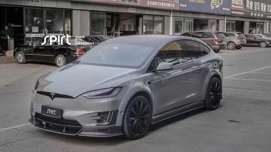 Tesla model X Karbon Fiber Body Kit model X Karbon fiber ön dudak difüzörü Spoiler kapak tekerleği yay geniş vücut kiti
