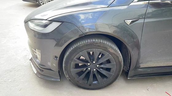 Tesla model X Karbon Fiber Body Kit model X Karbon fiber ön dudak difüzörü Spoiler kapak tekerleği yay geniş vücut kiti