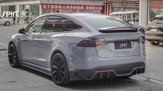 Tesla model X Karbon Fiber Body Kit model X Karbon fiber ön dudak difüzörü Spoiler kapak tekerleği yay geniş vücut kiti