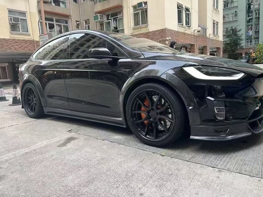 Tesla model X Karbon Fiber Body Kit model X Karbon fiber ön dudak difüzörü Spoiler kapak tekerleği yay geniş vücut kiti