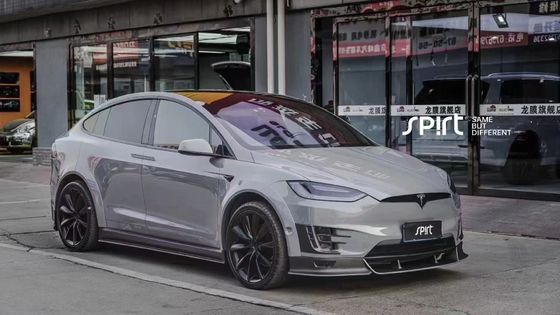 Tesla model X Karbon Fiber Body Kit model X Karbon fiber ön dudak difüzörü Spoiler kapak tekerleği yay geniş vücut kiti