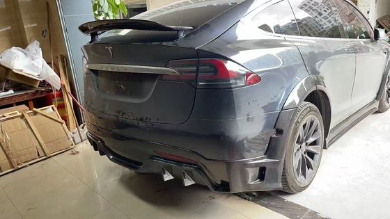 Tesla model X Karbon Fiber Body Kit model X Karbon fiber ön dudak difüzörü Spoiler kapak tekerleği yay geniş vücut kiti