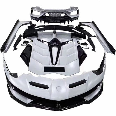 Lamborghini Aventador LP700 LP720 Karbon Fiber Bodies Kit Aventador SVJ Stil Ön ve Arka Bumper Spoiler Bodies Kit