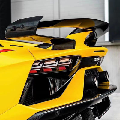 Lamborghini Aventador LP700 LP720 Karbon Fiber Bodies Kit Aventador SVJ Stil Ön ve Arka Bumper Spoiler Bodies Kit