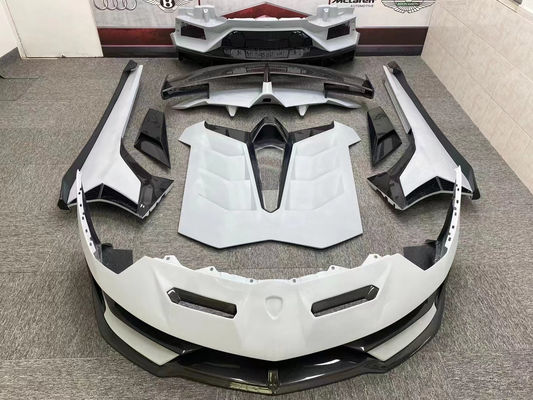 Lamborghini Aventador LP700 LP720 Karbon Fiber Bodies Kit Aventador SVJ Stil Ön ve Arka Bumper Spoiler Bodies Kit
