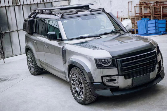 Land Rover Defender için Karbon Elyaf Kapak Karbon Elyaf Malzemesi Defender Yükseltilmiş SVR Stil Kapak
