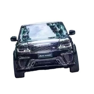 Runde ASPEC Stili CF&amp; FRP Geniş Vücut Kit Ön Tampon Arka Tampon Yan Etek Fender Land Rover RANGE ROVE SPORT 2014-2017 için