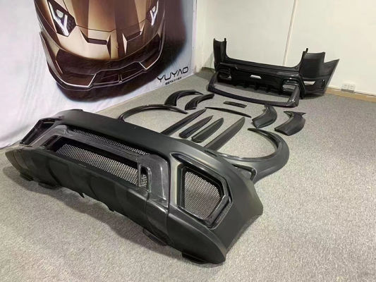 Runde ASPEC Stili CF&amp; FRP Geniş Vücut Kit Ön Tampon Arka Tampon Yan Etek Fender Land Rover RANGE ROVE SPORT 2014-2017 için