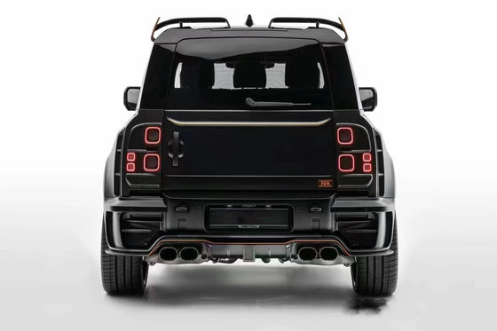 Land Rover Defender için Karbon Fiber Body Kit Defender MSY tarzı Ön Dudak Diffuser Spoiler Karbon Fiber Widebody Kit