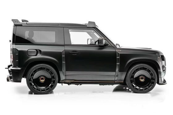 Land Rover Defender için Karbon Fiber Body Kit Defender MSY tarzı Ön Dudak Diffuser Spoiler Karbon Fiber Widebody Kit