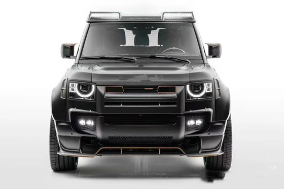 Land Rover Defender için Karbon Fiber Body Kit Defender MSY tarzı Ön Dudak Diffuser Spoiler Karbon Fiber Widebody Kit