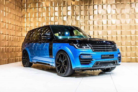 Siyah Range Rover Bodykits 240mm Karbon Fiber geniş vücut kiti 2019-