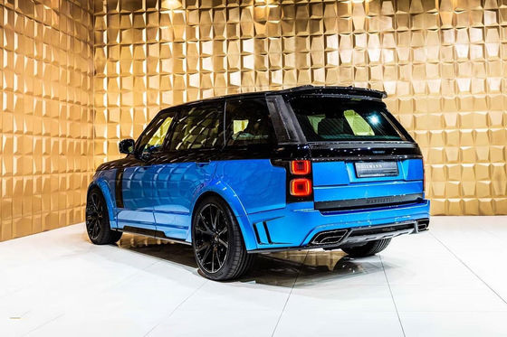 Siyah Range Rover Bodykits 240mm Karbon Fiber geniş vücut kiti 2019-
