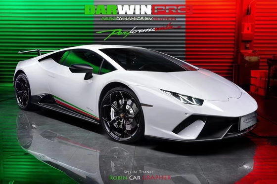 Lamborghini LP580 LP610 Karbon Fiber Bodies Kit LP580 LP610 Upgraded LP640 tarzı Ön ve Arka Bumper Spoiler Hood