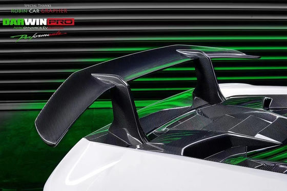 Lamborghini LP580 LP610 Karbon Fiber Bodies Kit LP580 LP610 Upgraded LP640 tarzı Ön ve Arka Bumper Spoiler Hood