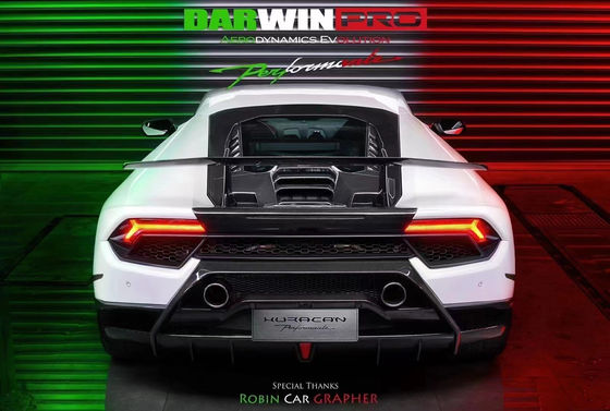 Lamborghini LP580 LP610 Karbon Fiber Bodies Kit LP580 LP610 Upgraded LP640 tarzı Ön ve Arka Bumper Spoiler Hood