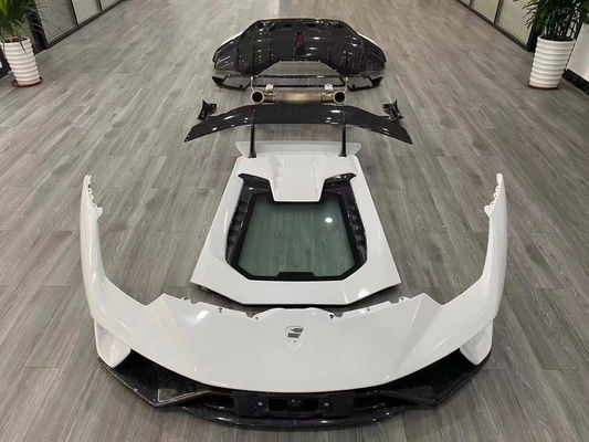 Lamborghini LP580 LP610 Karbon Fiber Bodies Kit LP580 LP610 Upgraded LP640 tarzı Ön ve Arka Bumper Spoiler Hood