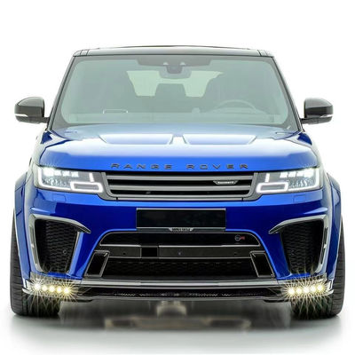 Yer değiştirme Tamir Land Rover Body Kit 2017 - 2019 Spoiler Hood Fiber Resin Front Lip