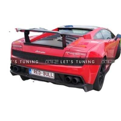 Lamborghini için Gallardo LP550 560 570 Karbon Fiber Spoiler Gallardo LP550 560 570 Yükseltilmiş SUPER TROFEO Style Spoiler