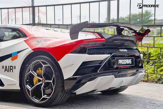 Lamborghini LP580 LP610 Karbon Fiber Body Kit LP580 LP610 VORS Tarzı Yükseltilmiş Karbon Fiber Spoiler Wing