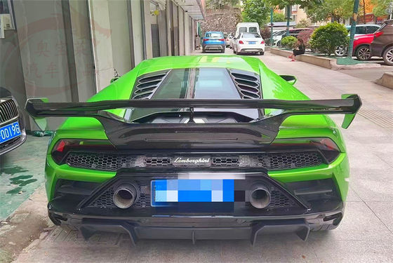 Lamborghini LP580 LP610 Karbon Fiber Body Kit LP580 LP610 VORS Tarzı Yükseltilmiş Karbon Fiber Spoiler Wing