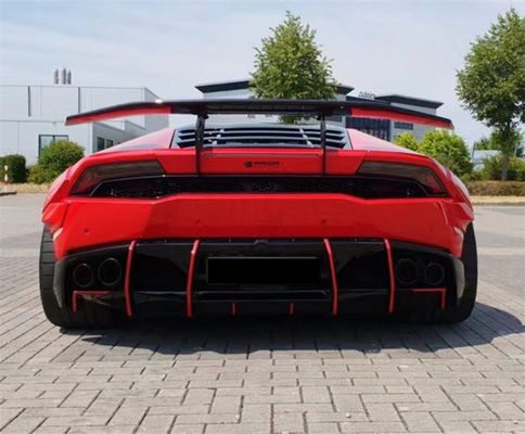 Lamborghini LP580 LP610 Karbon Elyafı Geniş Beden Kiti LP580 LP610 PD tarzı Yeniletilmiş Ön ve Arka Tampon Spoiler Geniş Beden