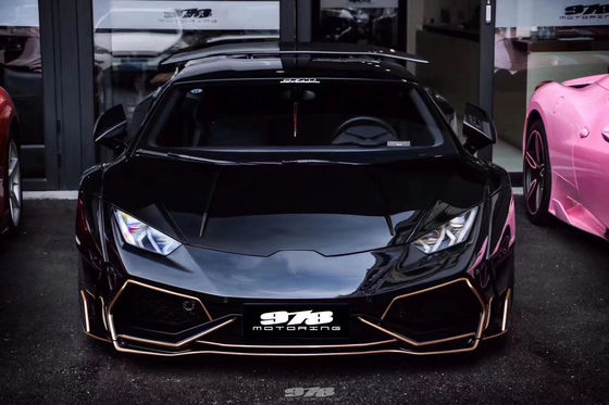 Lamborghini LP580 LP610 Karbon Elyafı Geniş Beden Kiti LP580 LP610 PD tarzı Yeniletilmiş Ön ve Arka Tampon Spoiler Geniş Beden