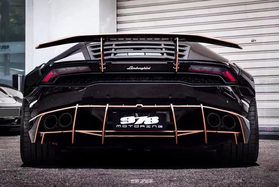 Lamborghini LP580 LP610 Karbon Elyafı Geniş Beden Kiti LP580 LP610 PD tarzı Yeniletilmiş Ön ve Arka Tampon Spoiler Geniş Beden