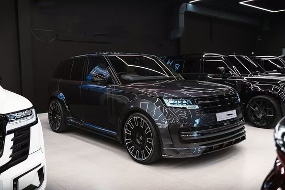 Karbon Fiber Land Rover Body Kit LM Stili Evrensel Arka Tampon Dudak Diffuser Spoiler