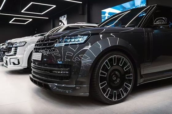 Karbon Fiber Land Rover Body Kit LM Stili Evrensel Arka Tampon Dudak Diffuser Spoiler